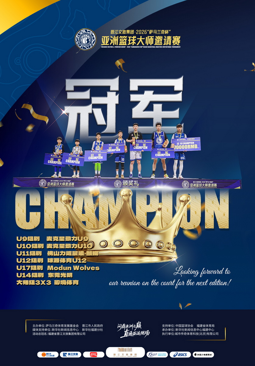 ฝูเจี้ยนจัดเวทีแข่งขันบาสเกตบอลมาสเตอร์ชิงแชมป์เอเชีย “Samaranch Cup 2026” ผสานกีฬา-วัฒนธรรม-ท่องเที่ยว 