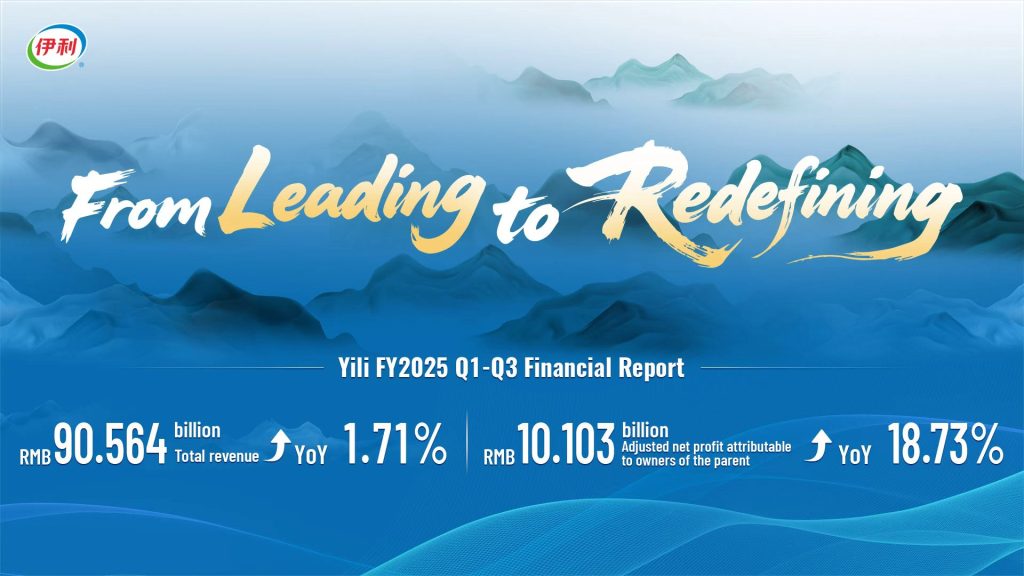 Yili Group สุดแกร่ง กำไรสุทธิทำสถิติสูงสุดเป็นประวัติการณ์ 10,103 ล้านหยวน